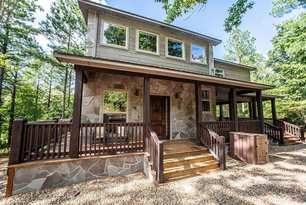 Merlot Mountain - Heated Spa Pool And Hot Tub! Cabin Broken Bow Exterior photo