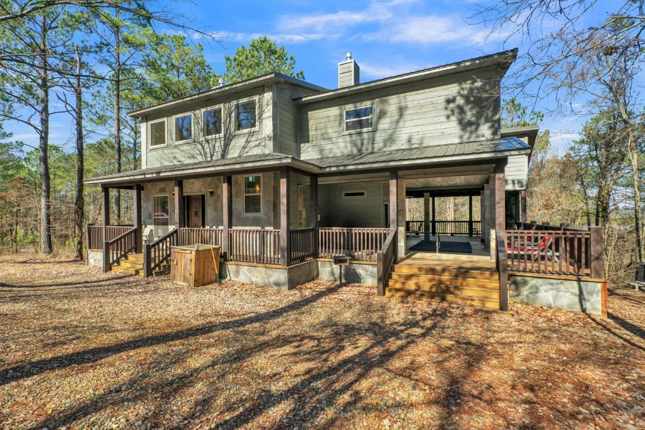 Merlot Mountain - Heated Spa Pool And Hot Tub! Cabin Broken Bow Exterior photo